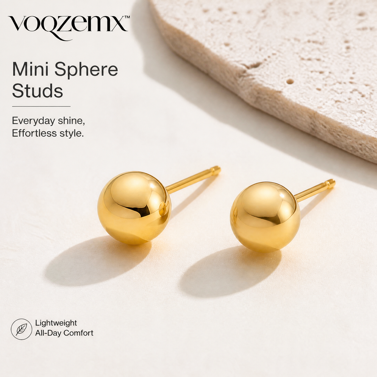 𝒗𝒐𝒒𝒛𝒆𝒎𝒙™ Mini Sphere Stud Earrings