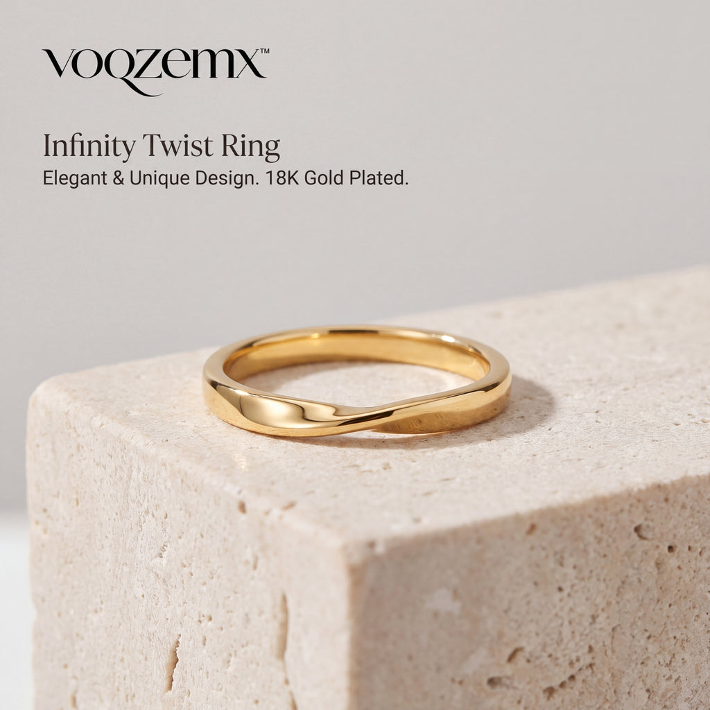 𝒗𝒐𝒒𝒛𝒆𝒎𝒙™ Infinity Twist Ring