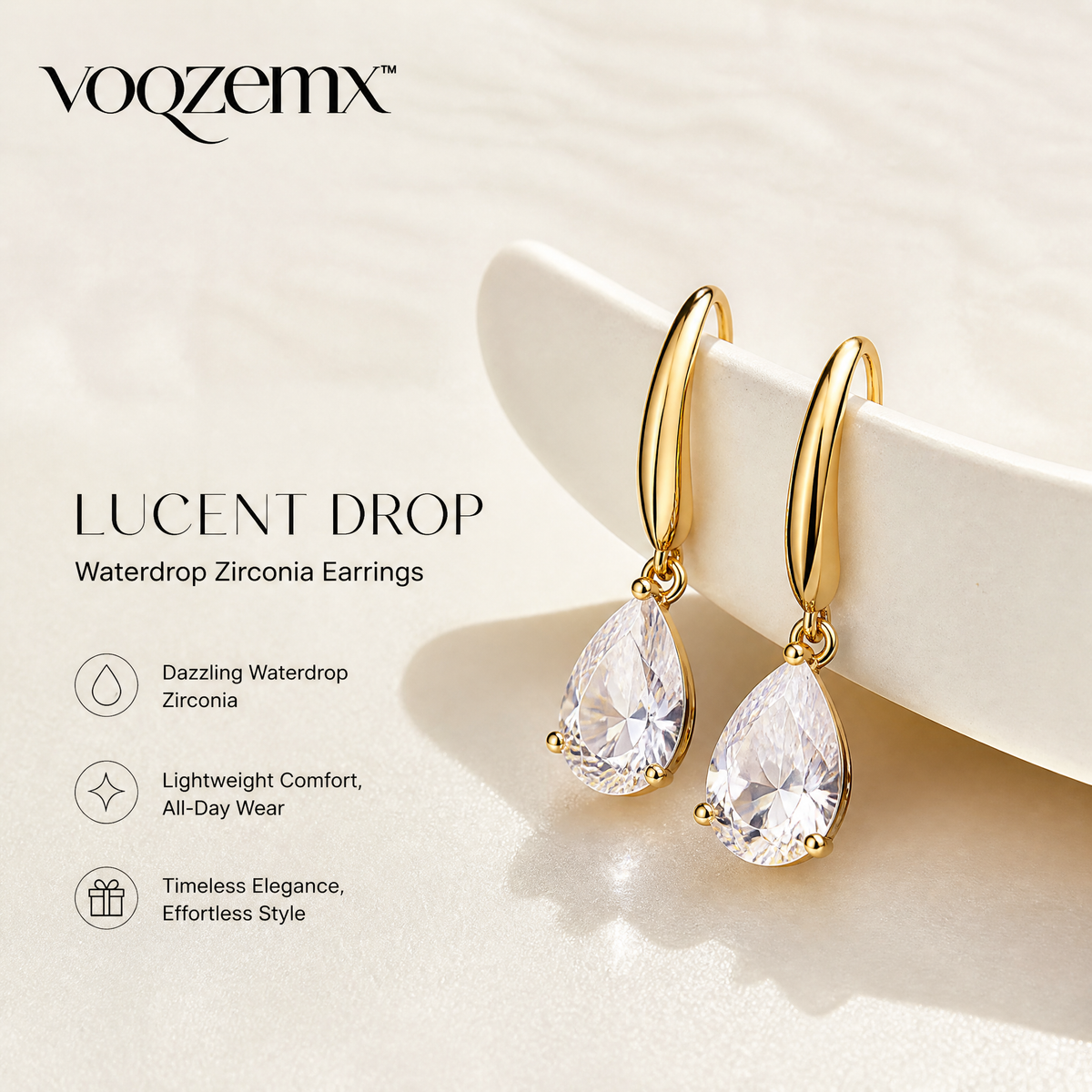 𝒗𝒐𝒒𝒛𝒆𝒎𝒙™ Lucent Drop Earrings
