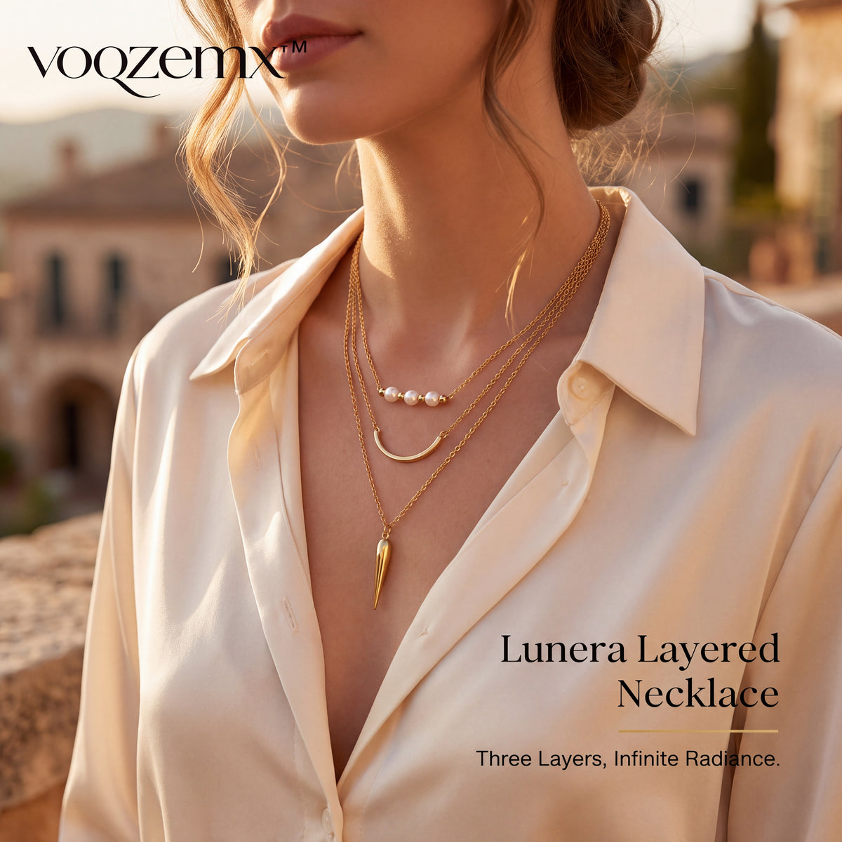 𝒗𝒐𝒒𝒛𝒆𝒎𝒙™ Lunera Layered Necklace