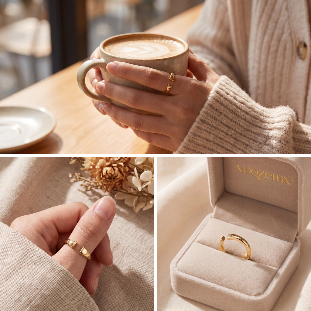 𝒗𝒐𝒒𝒛𝒆𝒎𝒙™ Arc Open Ring