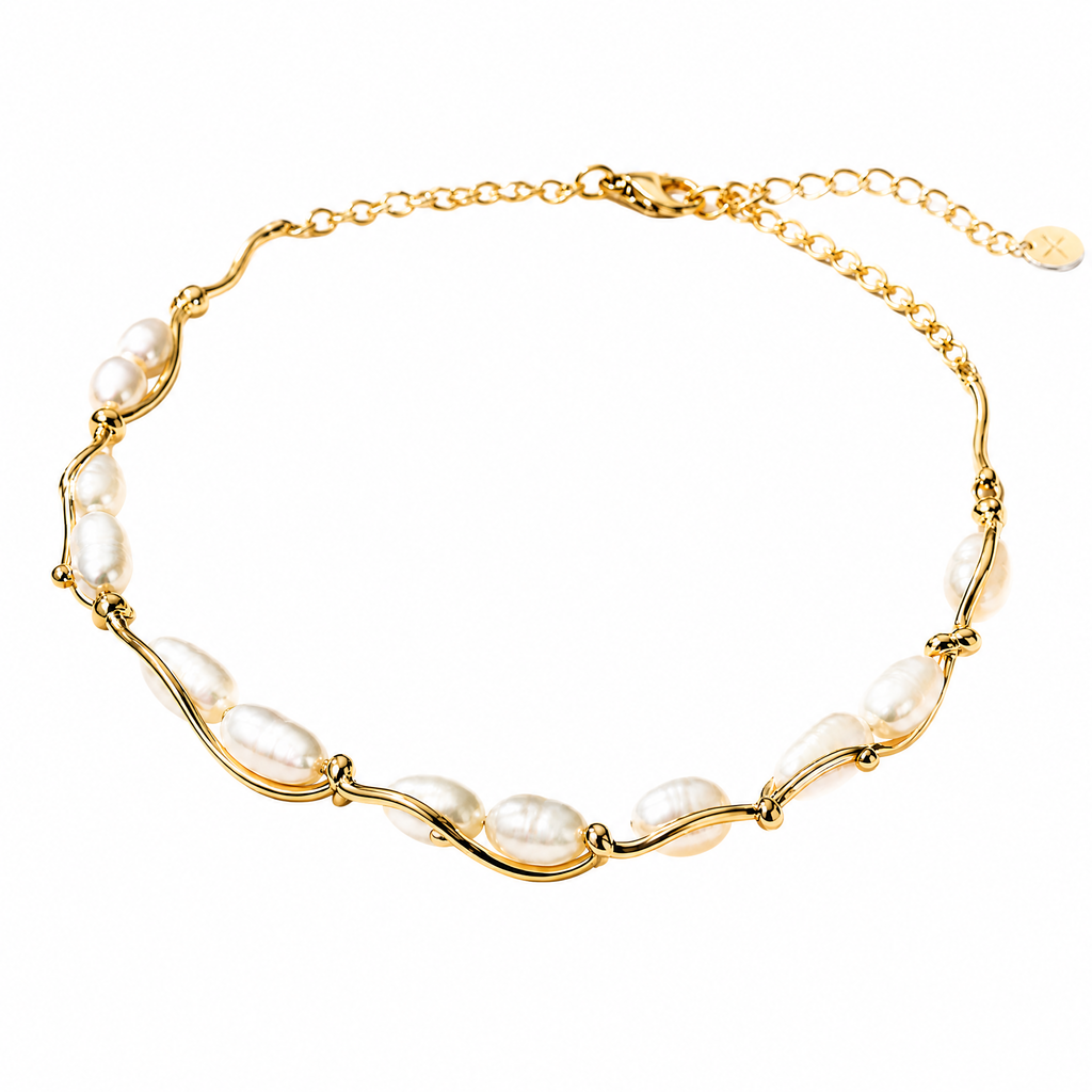 𝒗𝒐𝒒𝒛𝒆𝒎𝒙™ Pearl Curve Necklace