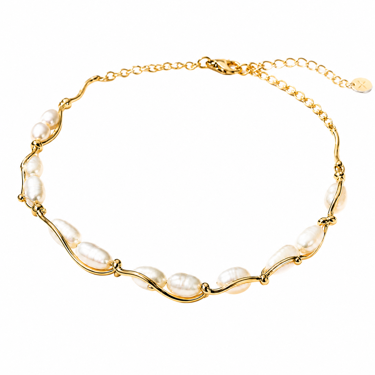 𝒗𝒐𝒒𝒛𝒆𝒎𝒙™ Pearl Curve Necklace