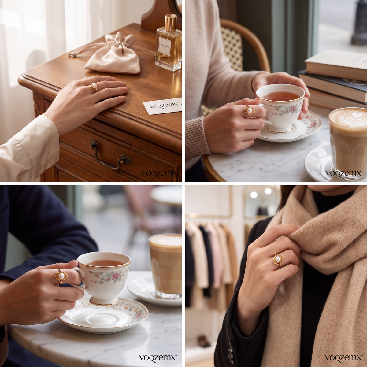 𝒗𝒐𝒒𝒛𝒆𝒎𝒙™ Pearl Orbit Ring
