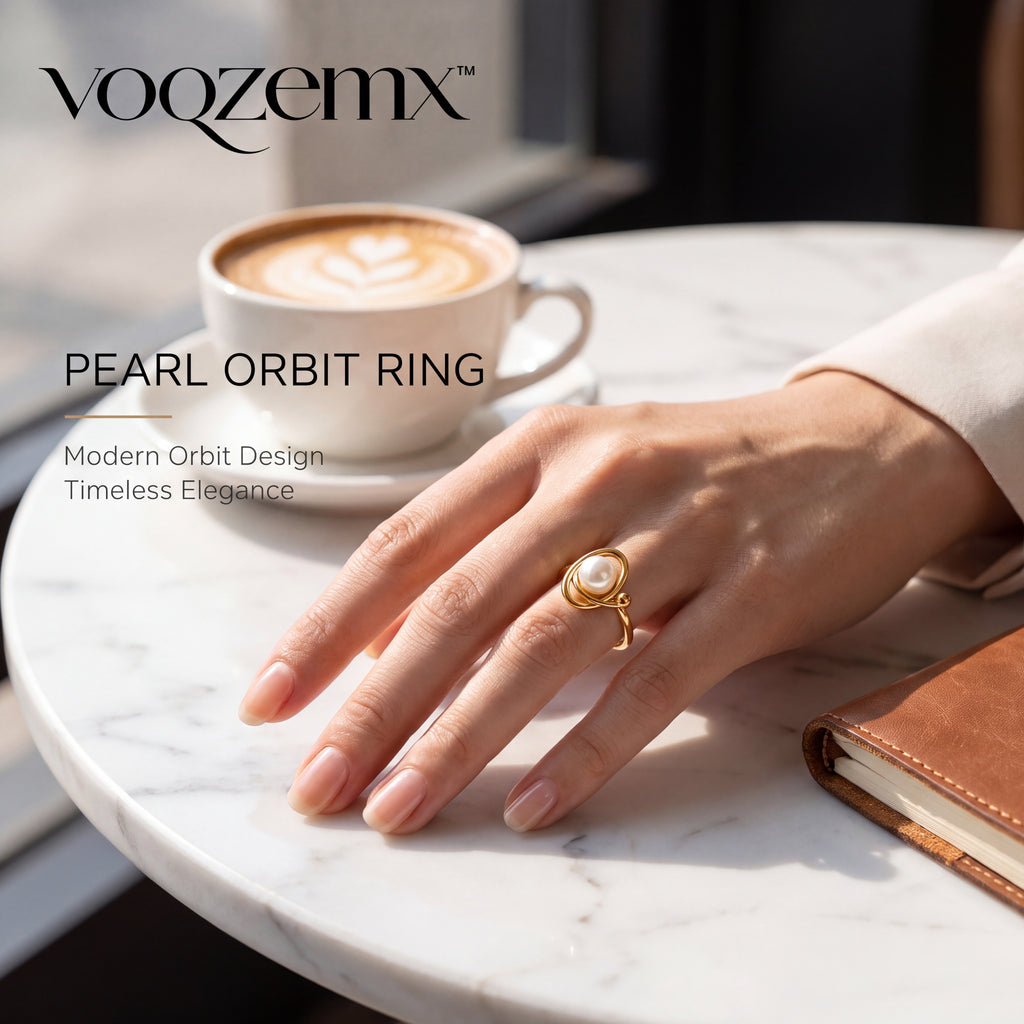 𝒗𝒐𝒒𝒛𝒆𝒎𝒙™ Pearl Orbit Ring