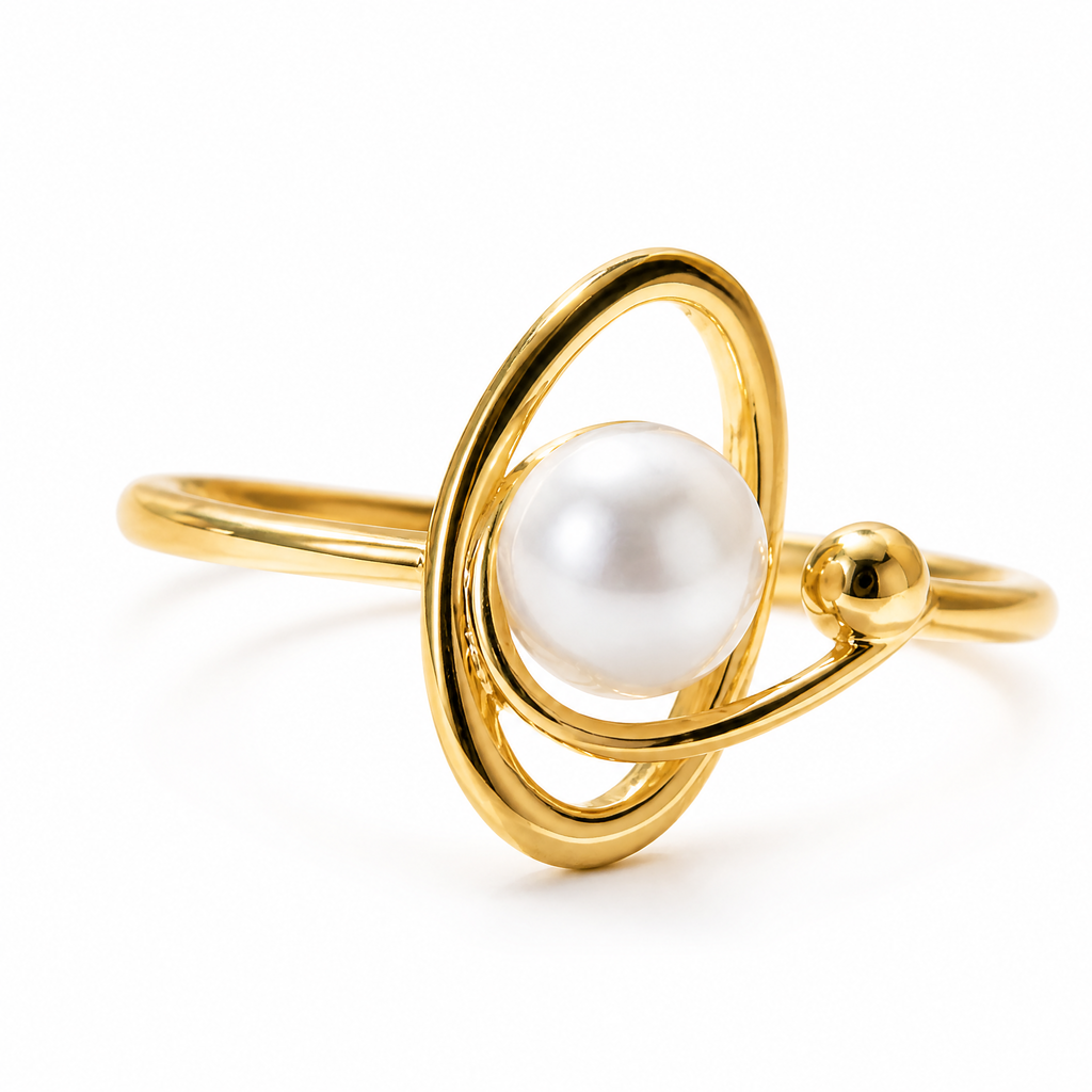 𝒗𝒐𝒒𝒛𝒆𝒎𝒙™ Pearl Orbit Ring