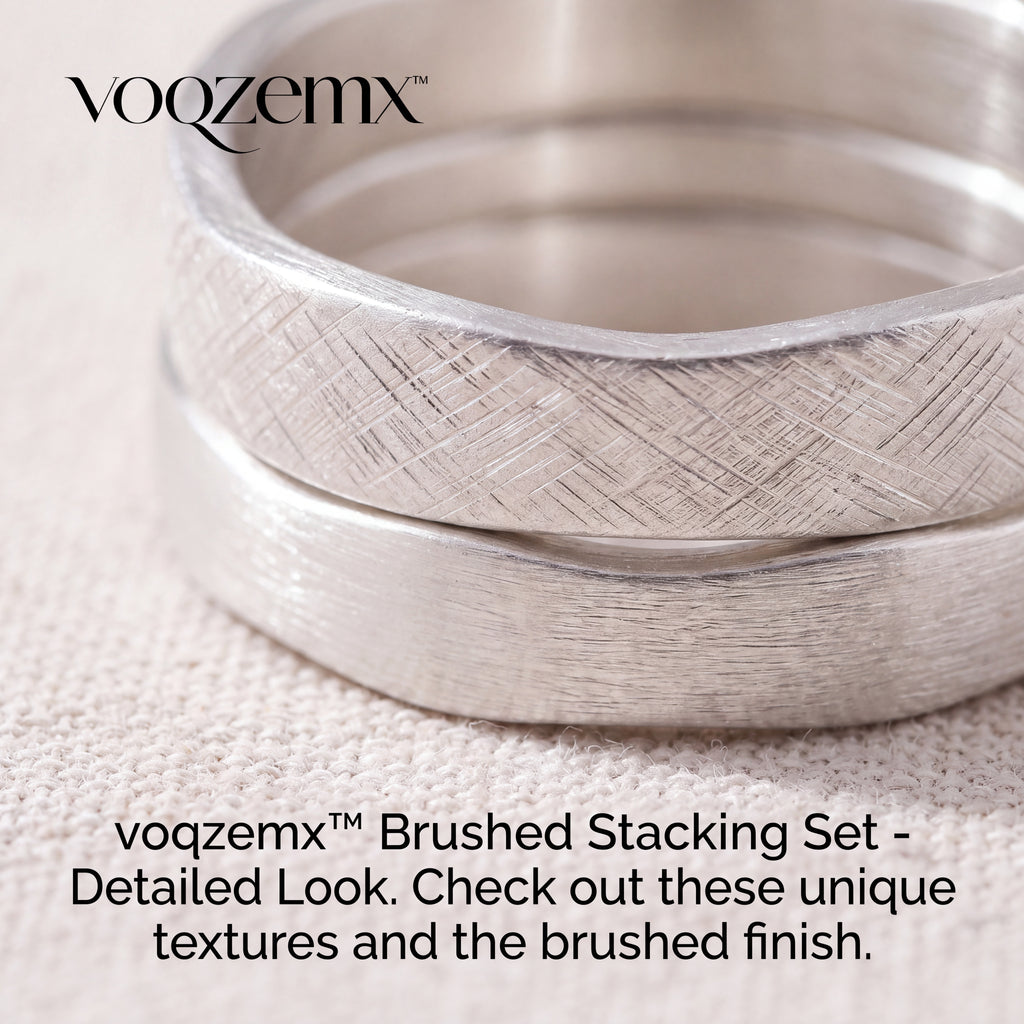 𝒗𝒐𝒒𝒛𝒆𝒎𝒙™ Sculptural Silver Band Ring