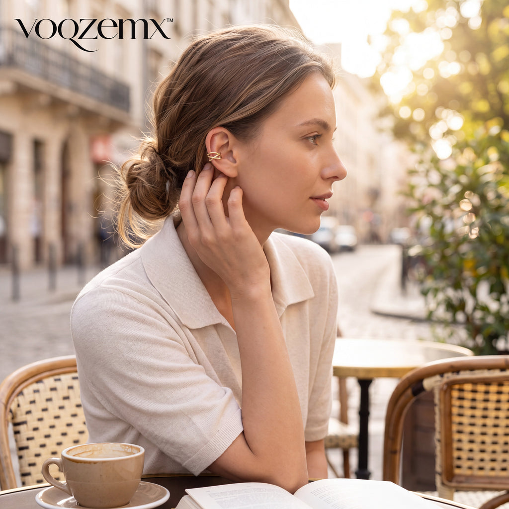 𝒗𝒐𝒒𝒛𝒆𝒎𝒙™ Interwoven Ear Cuff