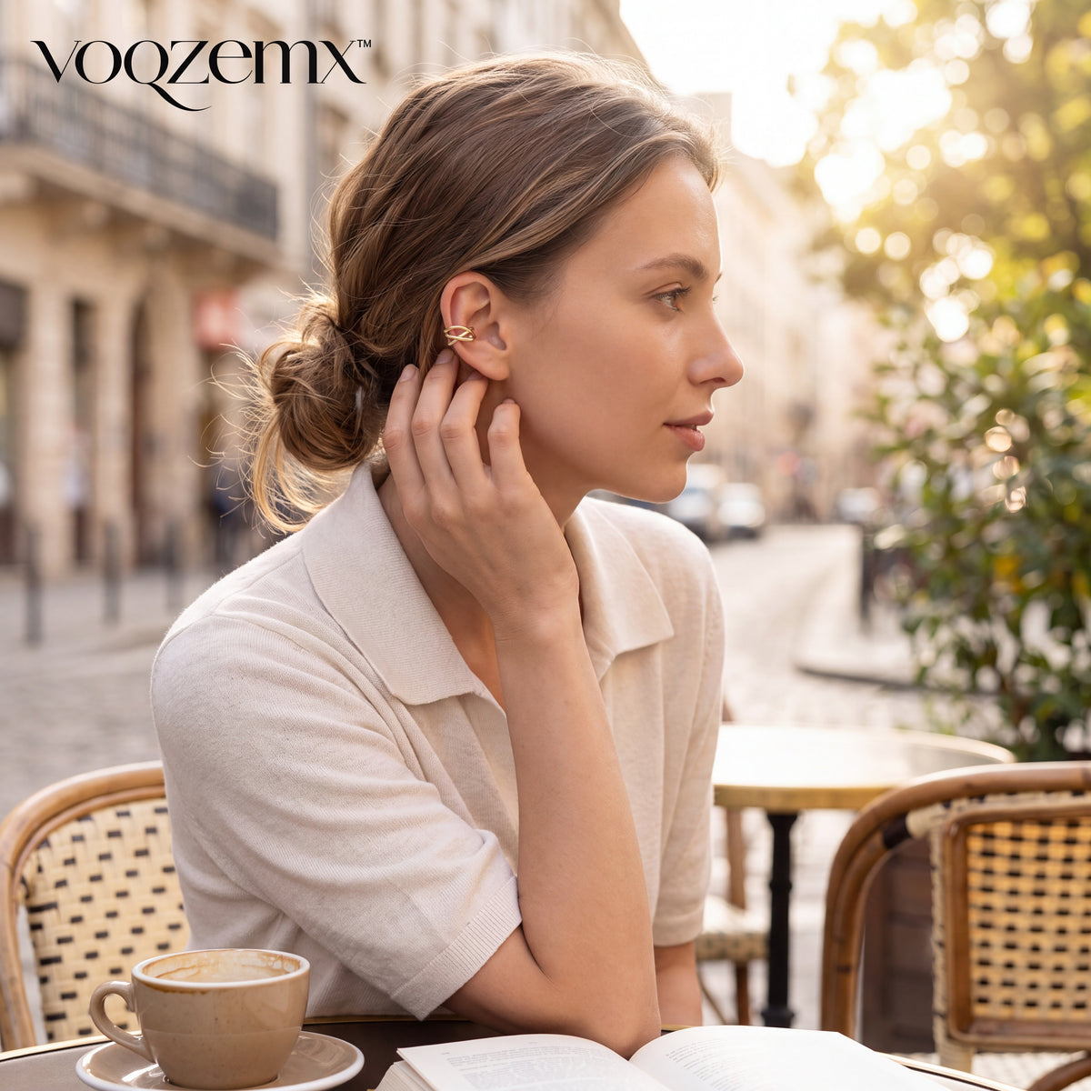 𝒗𝒐𝒒𝒛𝒆𝒎𝒙™ Interwoven Ear Cuff