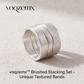 𝒗𝒐𝒒𝒛𝒆𝒎𝒙™ Sculptural Silver Band Ring